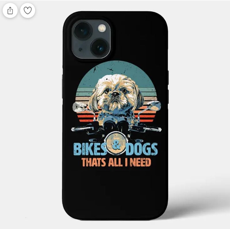 Bikergod Motorcycle Biker Bikes&Dogs Thats All I Need Phone Case Cover NMPC008