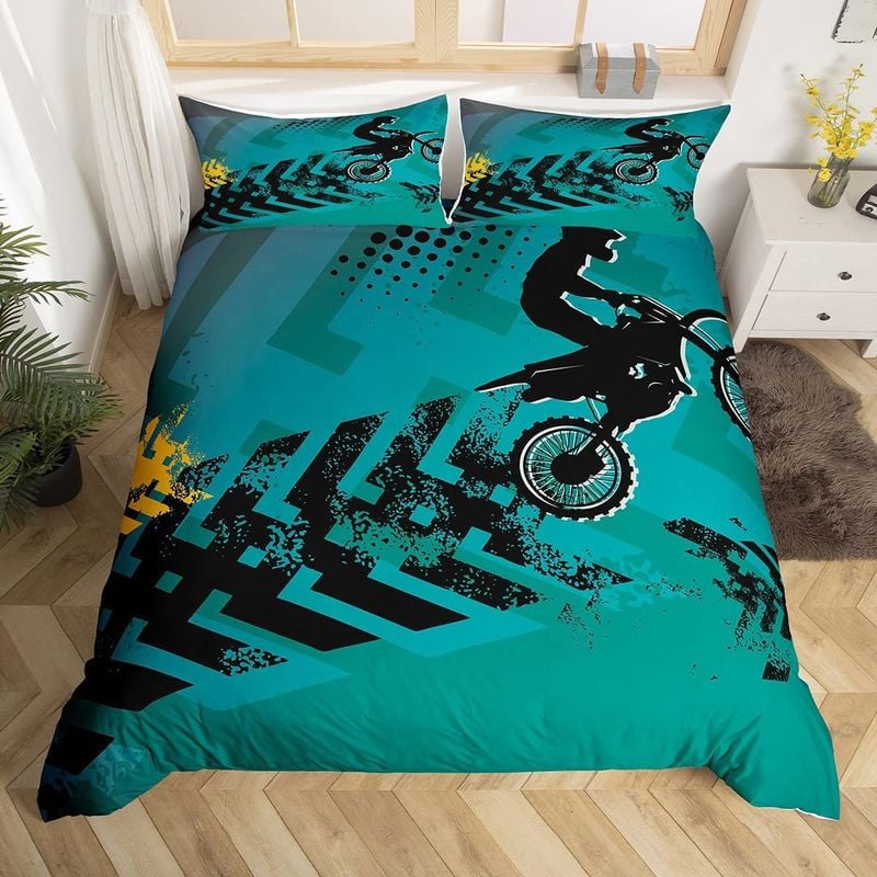 Bikergod Motorcycle Bedding Set Cover Design 3D - NANA287