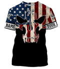 Bikergod Motorcycle USA Flag Custom Name  T-shirt Design 3D Full Printed Sizes S - 5XL - NMQE105