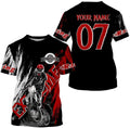 Bikergod Motorcycle Extreme Racing Custom Name And Number  T-shirt Design 3D Full Printed Sizes S - 5XL - NMQE56