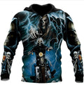 Bikergod Motorcycle Skull Biker  Hoodie Design 3D Full Printed Sizes S - 5XL - NAJA446K