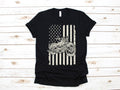 Bikergod Motorcycle American Flag T-shirt Design 2D Full Printed Sizes S - 5XL - NAVA376