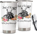 Bikergod Motorcycle Just A Woman Who Loves Motocycles Stainless Steel 20 Oz Tumbler- NAOA190