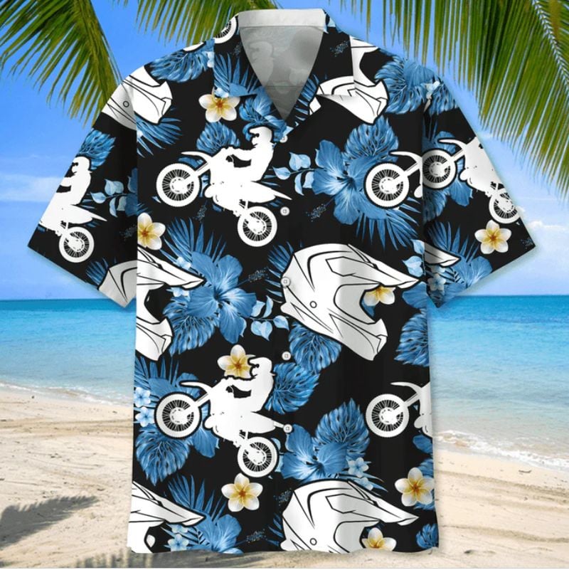 Bikergod Motorcycle Motocross Hawaii Shirt Design 3D Full Printed Sizes S - 5XL NASA447