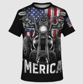 Bikergod Motorcycle T-shirt Design 3D Full Printed Sizes S - 5XL - NMHN090