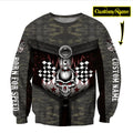 Bikergod Motorcycle Custom Name COTTON Sweatshirt Design 3D Full Printed Sizes S - 5XL - NAOA377F