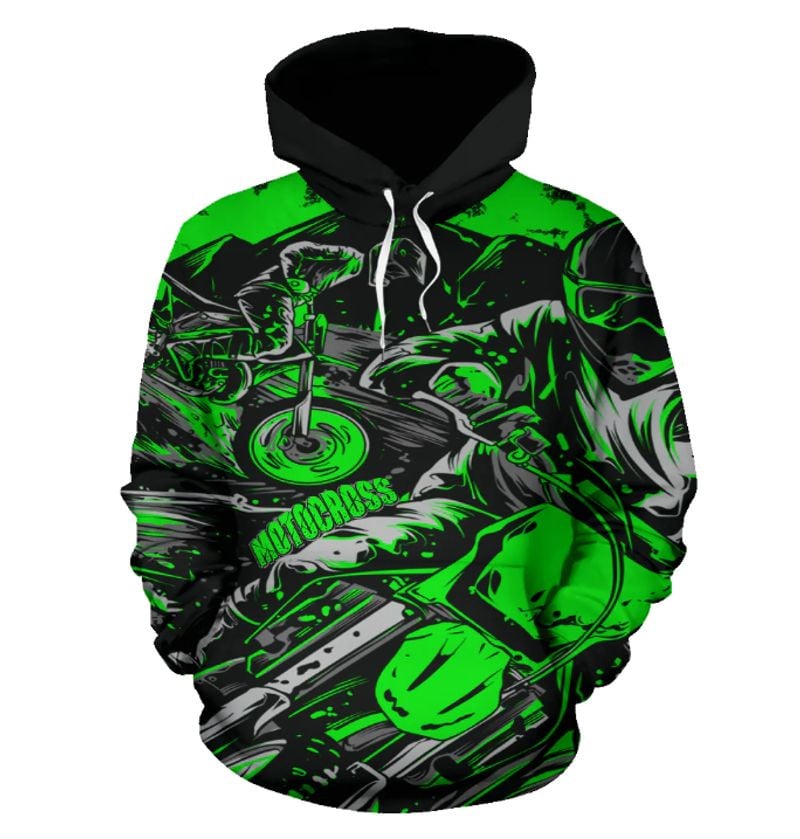 Bikergod Motorcycle Motocross  Hoodie Design 3D Full Printed Sizes S - 5XL - NAOA211