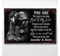 Bikergod Motorcycle You Are The Spark To My Plug Motorcycle Couple Custom Names Poster NANA82