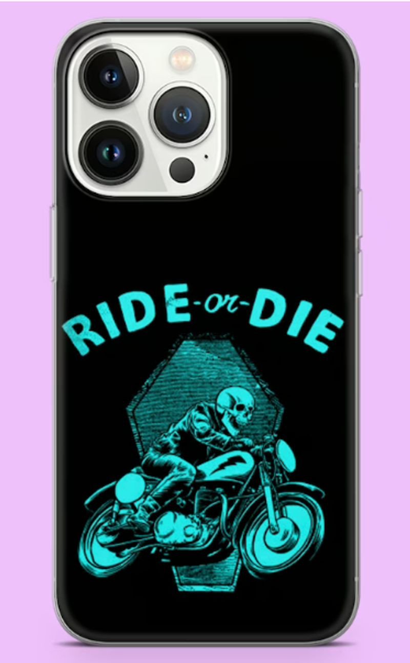 Bikergod Motorcycle Biker Ride or Die Phone Case Cover TLQA405