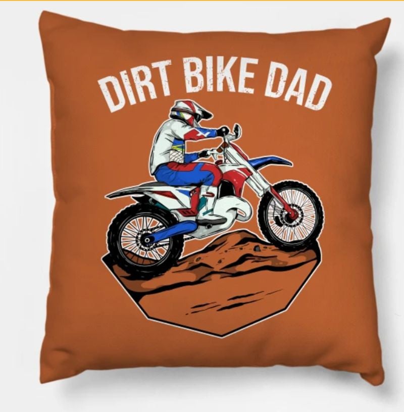 Bikergod Motorcycles Dirt Bike Dad Pillow Case Design 3D Full Printed NANA227