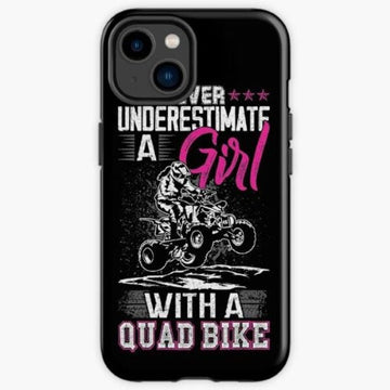Bikergod Motorcycle Biker Never Underestimate A Girl With A Quad Bike Phone Case Cover TLWA125
