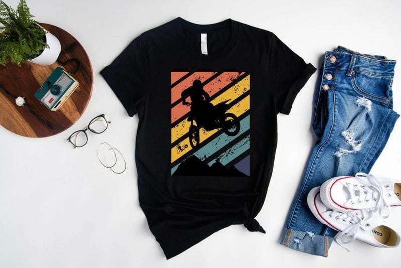 Bikergod Motorcycle Vintage Motorcycle T-shirt Design 2D Full Printed Sizes S - 5XL - NAYA405