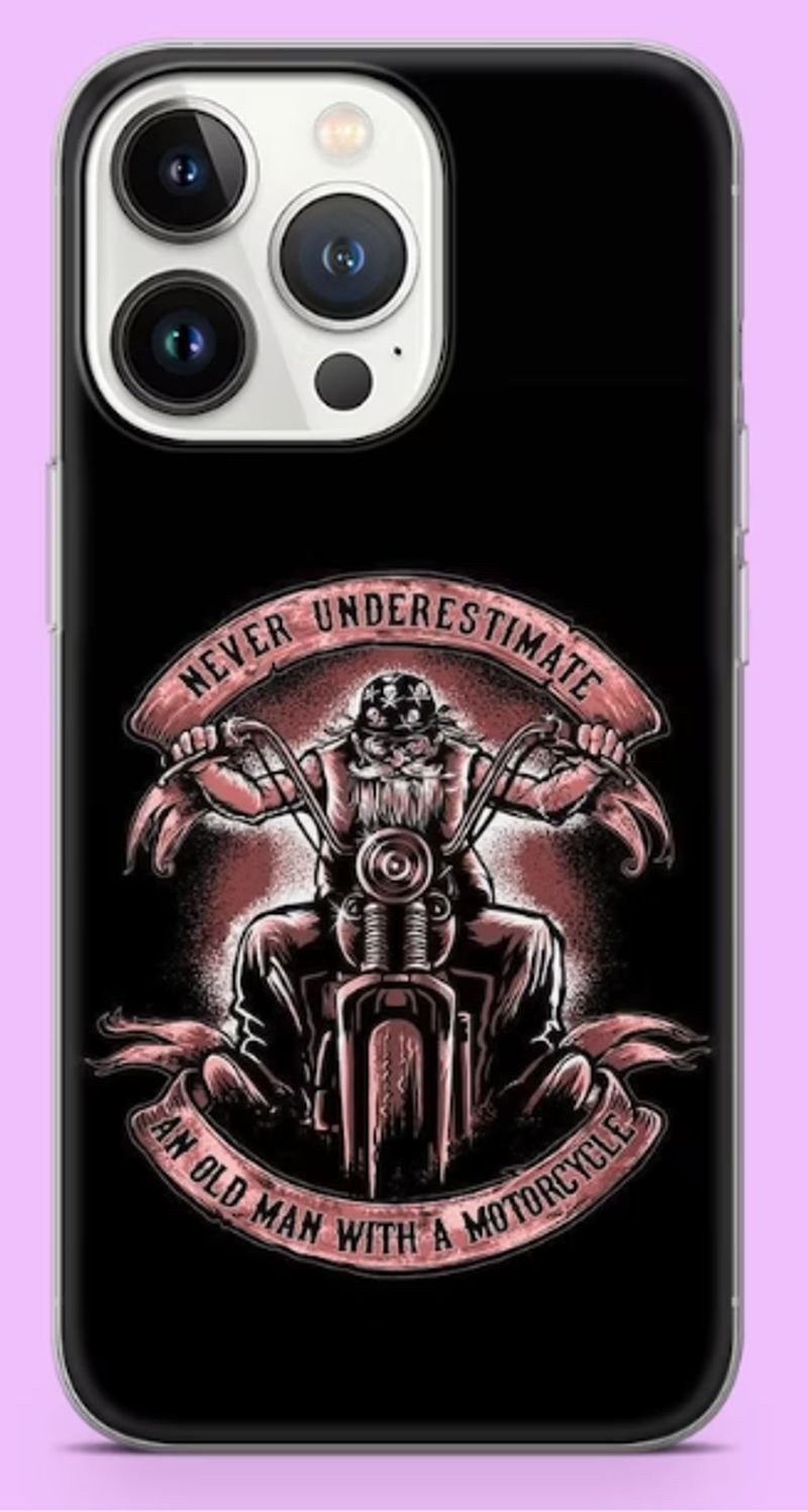 Bikergod Motorcycle Biker Never Underestimate An Old Man With Motorcycle Phone Case Cover TLQA406