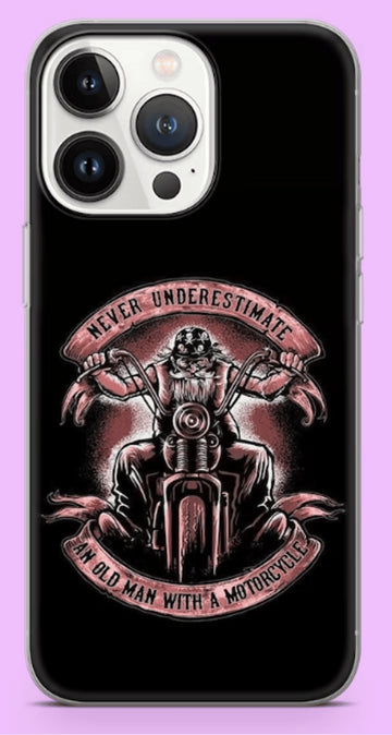 Bikergod Motorcycle Biker Never Underestimate An Old Man With Motorcycle Phone Case Cover TLQA406