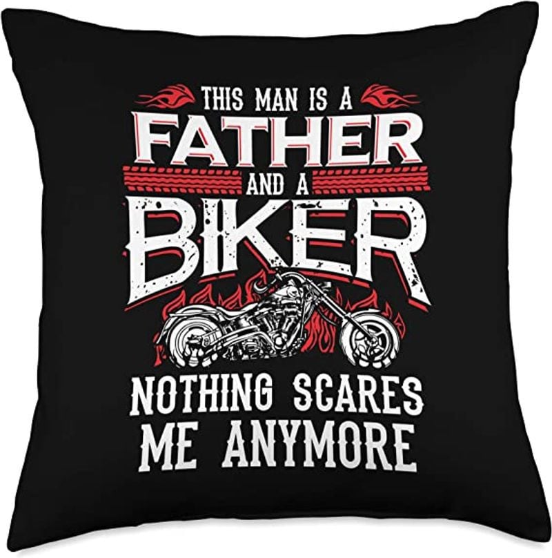 Bikergod Motorcycles This Man Is A Father And A Biker Pillow Case Design 3D Full Printed NANA226