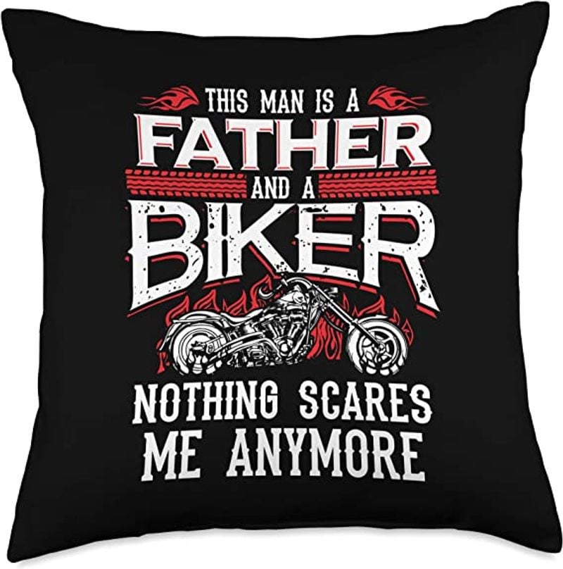 Bikergod Motorcycles This Man Is A Father And A Biker Pillow Case Design 3D Full Printed NANA226