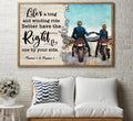 Bikergod Motorcycle Life Is A Long And Winding Ride Motorcycle Couple Custom Names Poster NASA78