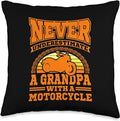 Bikergod Motorcycles Never Underestimate An Old Man Biker Grandpa Pillow Case Design 3D Full Printed NANA280