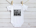 Bikergod Motorcycle One Day Closer to Riding COTTON Baby Onesie Bodysuit NAVA353