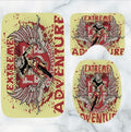 Bikergod Motorcycle Extreme Adventure Bathroom Decor Set NMBR28