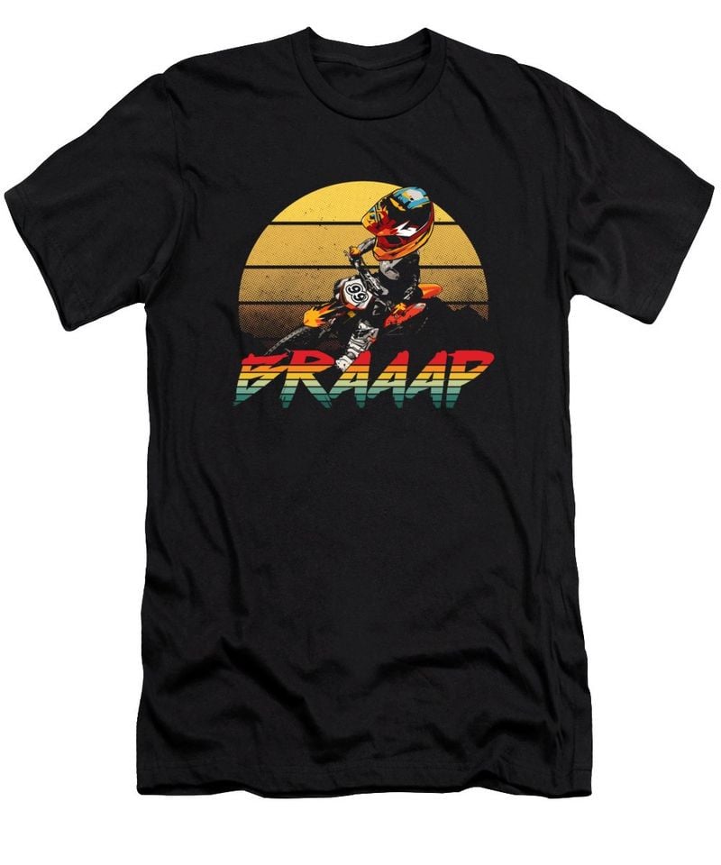 Bikergod Motorcycle Retro Vintage Motorbike Motocross T-shirt Design 2D Full Printed Sizes S - 5XL - NAXA91