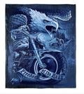 Bikergod Motorcycle Eagle Freedom of the Road Blanket NASA436