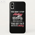 Bikergod Motorcycle Biker You Don't Stop Riding When You Get Old Phone Case Cover NMPC004