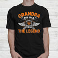 Bikergod Motorcycle Grandpa The Man The Myth The Legend T-shirt Design 2D Full Printed Sizes S - 5XL - NANA319