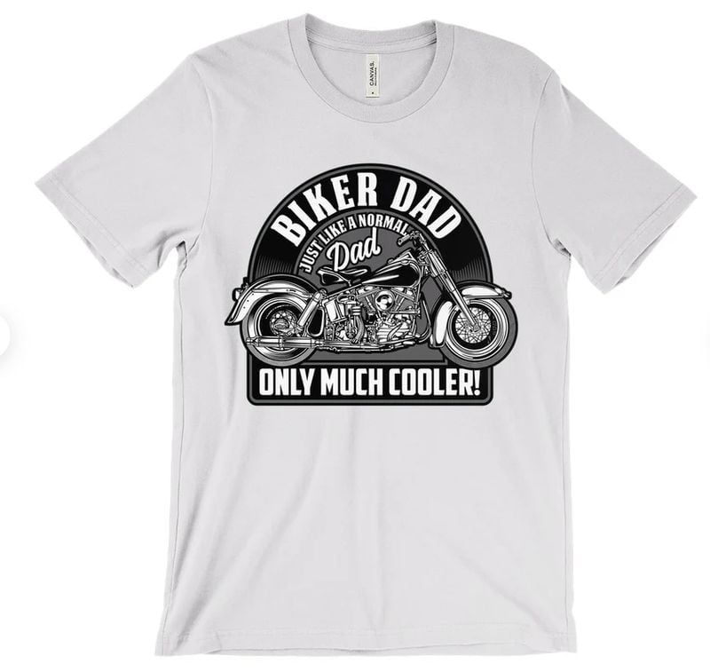 Bikergod Motorcycles Biker dad T-shirt Design 2D Full Printed Sizes S - 5XL - NAFA305