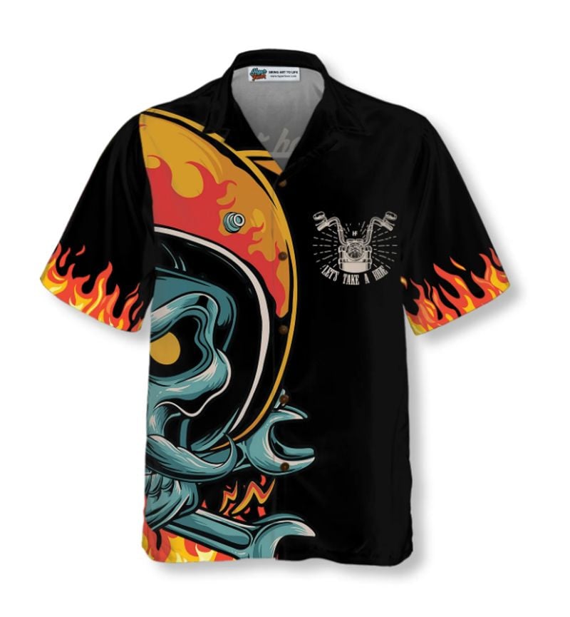 Bikergod Motorcycle I Don't Have My Own Bike Hawaii Shirt Design 3D Full Printed Sizes S - 5XL NASA489