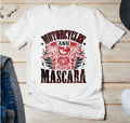 Bikergod Motorcycles and mascara T-shirt Design 2D Full Printed Sizes S - 5XL - NAFA215