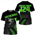 Bikergod Motorcycle Motorcross Custom Name And Number T-shirt Design 3D Full Printed Sizes S - 5XL - NMQI139