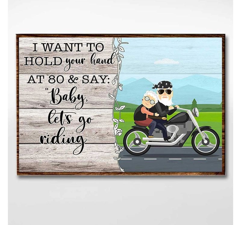 Bikergod Motorcycle Hold Your Hand Biker Poster NANA129