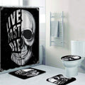 Bikergod Motorcycle Live Fast Die Young Bathroom Decor Set NMQI108