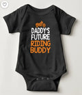 Bikergod Motorcycle Daddy's Future Riding Buddy COTTON Baby Onesie Bodysuit NAZA290