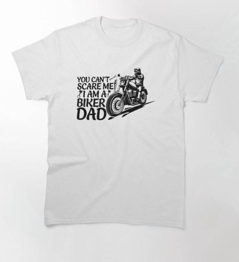 Bikergod Motorcycle I Am A Biker Dad T-shirt Design 2D Full Printed Sizes S - 5XL - NAPA613
