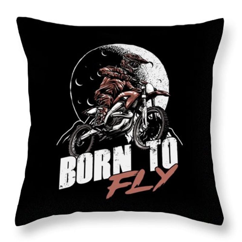 Bikergod Motorcycle Born To Fly Motocross Pillow Case Design 3D Full Printed NAXA132
