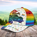 Bikergod Motorcycle Happy Pride Month Love Is Love Classic Cap NMQI101