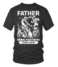 Bikergod Motorcycle Father and Son Riding Partners for life T-shirt Design 2D Full Printed Sizes S - 5XL - NARA515
