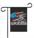 Bikergod Motorcycle Fourth of July Independence Day Garden Flag NAXA72D