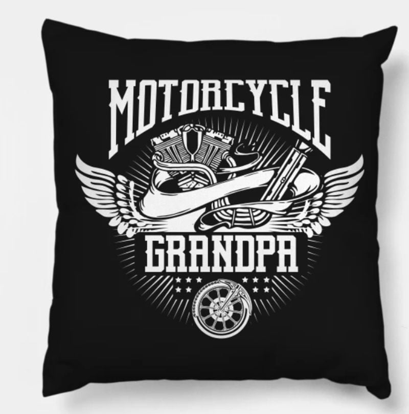 Bikergod Motorcycles Biker Motorcycle Grandpa Pillow Case Design 3D Full Printed NANA282