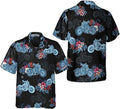 Bikergod Motorcycle Flowers Hawaii Shirt Design 3D Full Printed Sizes S - 5XL NASA480