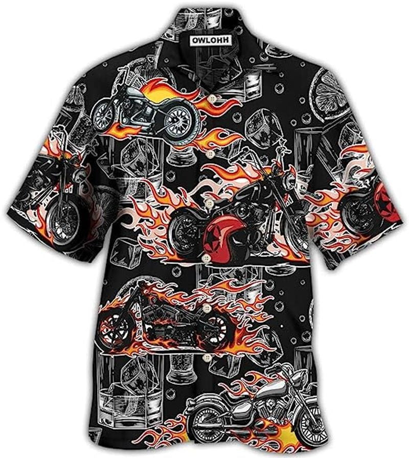 Bikergod Motorcycle Hawaii Shirt Design 3D Full Printed Sizes S - 5XL NASA482