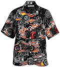 Bikergod Motorcycle Hawaii Shirt Design 3D Full Printed Sizes S - 5XL NASA482