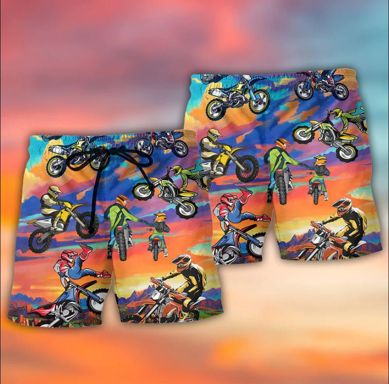 Bikergod Motorcycle Beach Shorts Sizes S - 5XL - NASA468S