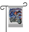 Bikergod Motorcycle Fourth of July Independence Day Garden Flag NAXA75D