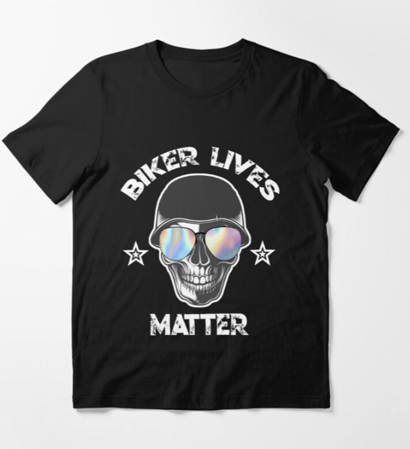 Bikergod Motorcycle Biker Lives Matter T-shirt Design 2D Full Printed Sizes S - 5XL - NAKA336