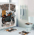 Bikergod Motorcycle Racing Team Speed Way Final Cup Classic Race Bathroom Decor Set NMQI106