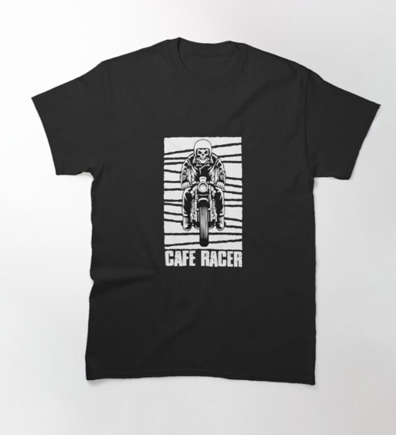 Bikergod Motorcycle Cafe Racer T-shirt Design 2D Full Printed Sizes S - 5XL - NAHA449