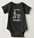Bikergod Motorcycle This is What Life Is About COTTON Baby Onesie Bodysuit NAZA289